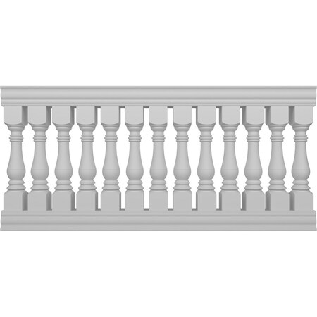 Ekena Millwork Fiberthane Bradford Balustrade Railing Kit Style A (6 7/8" On-Center Spacing to Pass 4" Sphere Code) BALK42X084BRA